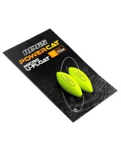 Nevis PowerCat Micro U-Float 1,5g 2 Stück Fluo Gelb Wels Montage Auftriebskörper 2