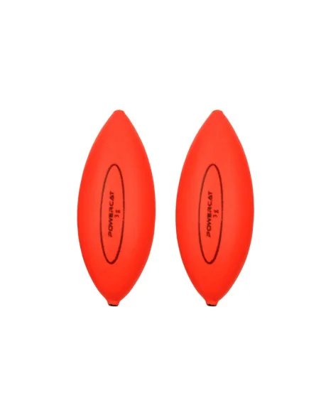 Nevis PowerCat Micro U-Float 3g 2 Stück Fluo Orange Wels Montage Auftriebskörper-Blei-JJ-Fishing