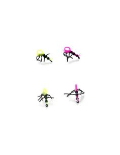 PB Products Super Strong Zig Insects Gelb/Pink 4 Stück Hakengröße 10-Zig-Rig Zubehör-JJ-Fishing 2