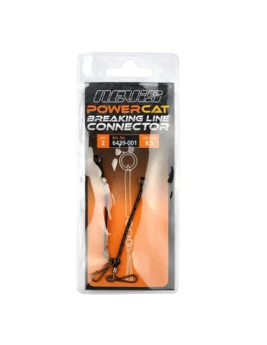 Nevis PowerCat Breaking Line Connector 85mm 2 Stück Reißleinen Verbinder Wels Angeln