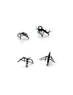 PB Products Super Strong Zig Insects Weiß/Schwarz 4pcs Hakengröße 10-Zig-Rig Zubehör-JJ-Fishing 2