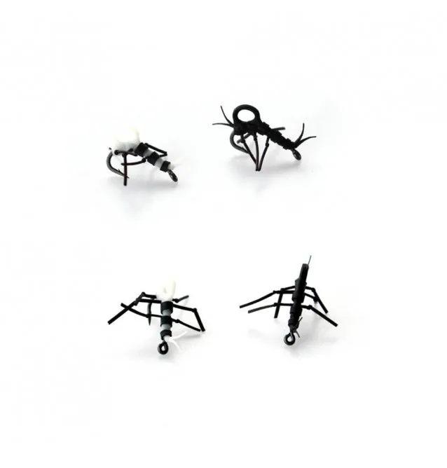 PB Products Super Strong Zig Insects White/Black 4pcs Hook Size 10-Zig-Rig Accessories-JJ-Fishing