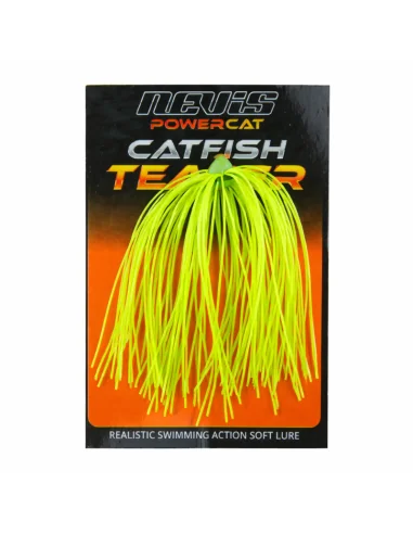 Nevis PowerCat Catfish Teaser Fluo Grün 1 Stück Wels Spezialköder Wallerklopfen-Raubfischangeln - Spin fishing-JJ-Fishing