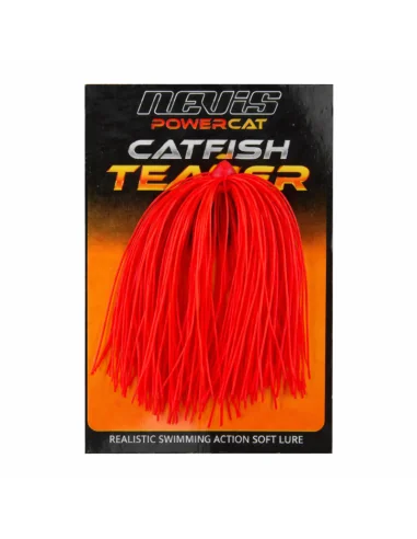 Nevis PowerCat Catfish Teaser Rot 1 Stück Wels Spezialköder Wallerklopfen-Raubfischangeln - Spin fishing-JJ-Fishing