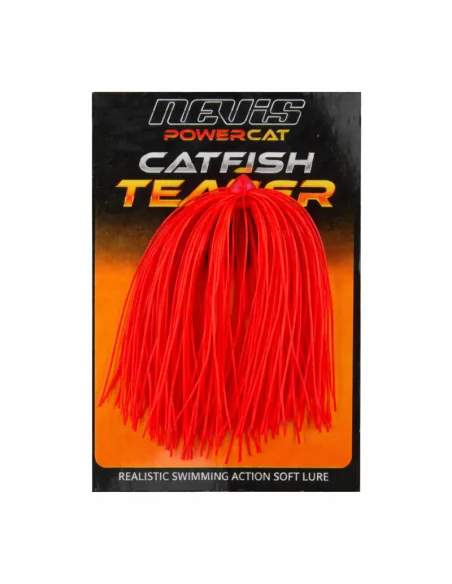 Nevis PowerCat Catfish Teaser Rot 1 Stück Wels Spezialköder Wallerklopfen-Raubfischangeln - Spin fishing-JJ-Fishing