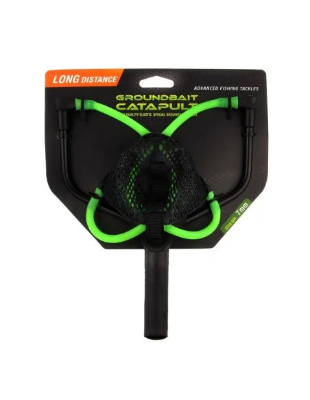 Nevis Catapult Futterschleuder 7mm Gummi 28mm Gummilänge Aluminiumrahmen