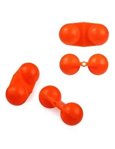 Nevis Cat Sound Ball Doppelrassel Welsangeln Orange 5 Stück-Welsangeln - Catfish fishing-JJ-Fishing