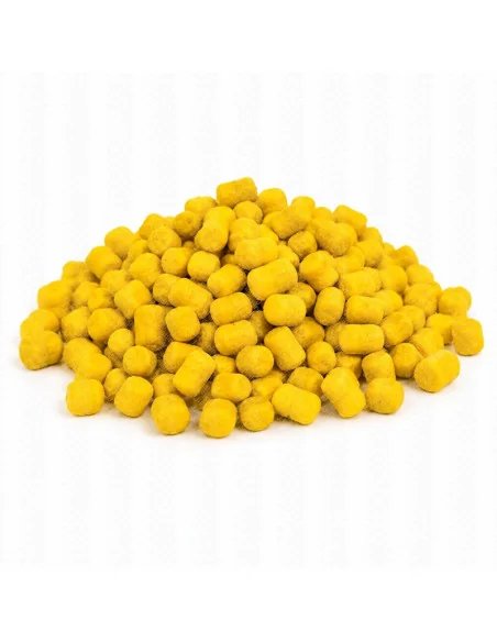 Dudi Bait Feeder Yellow Pineapple Smoke Wafters 6+8 mm Dumbell Method Feeder 40g 4x World Winner-Köder-JJ-Fishing