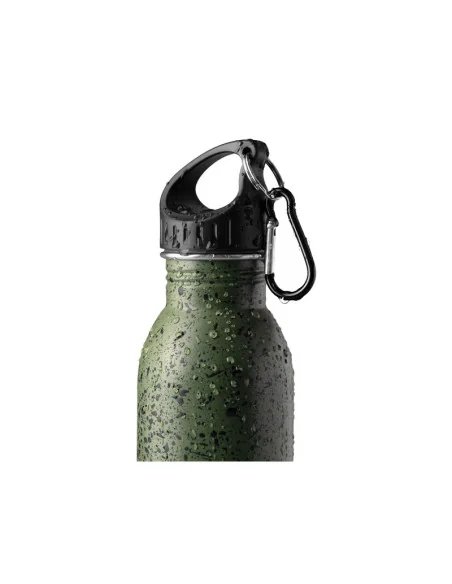 Delphin Ixtera WaTANK Metall Wasserflasche 700ml mit Befestigungs Karabiener Outdoor-Outdoor-JJ-Fishing