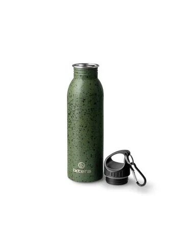 Delphin Ixtera WaTANK Metall Wasserflasche 700ml mit Befestigungs Karabiener Outdoor-Outdoor-JJ-Fishing