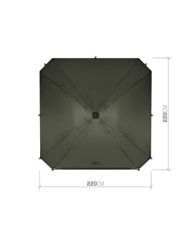 Delphin DualiX STABIL 220cm x 220cm Session Umbrella Regenschirm mit Seitenwand Extra Robust mit Eingangstür-Schirme & Zelte-...