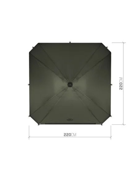 Delphin DualiX STABIL 220cm x 220cm Session Umbrella Regenschirm mit Seitenwand Extra Robust mit Eingangstür-Schirme & Zelte-...