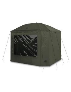 Delphin DualiX STABIL 220cm x 220cm Session Umbrella Regenschirm mit Seitenwand Extra Robust mit Eingangstür-Schirme & Zelte-...