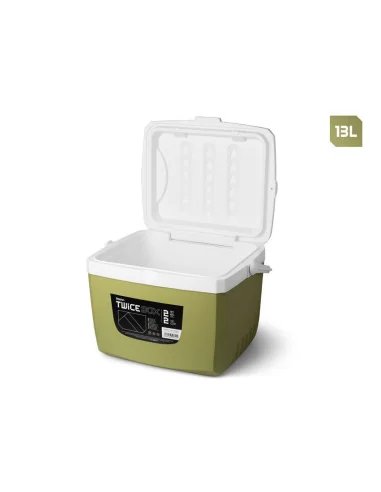 Delphin TwiceBOX 2in1 Thermobox 5l +13l & 2x400ml Kühlakku Set 2 Thermoboxen-Outdoor-JJ-Fishing