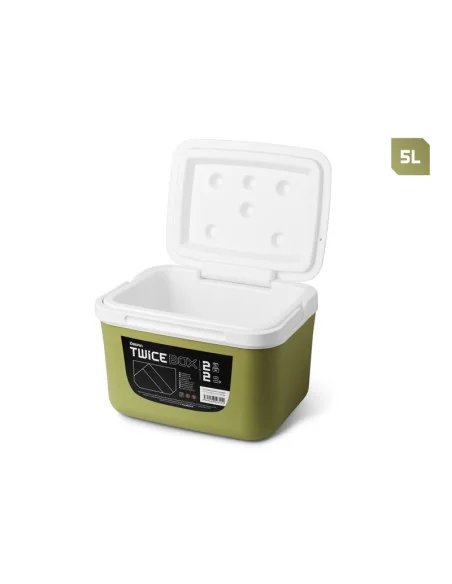 Delphin TwiceBOX 2in1 Thermobox 5l +13l & 2x400ml Kühlakku Set 2 Thermoboxen-Outdoor-JJ-Fishing