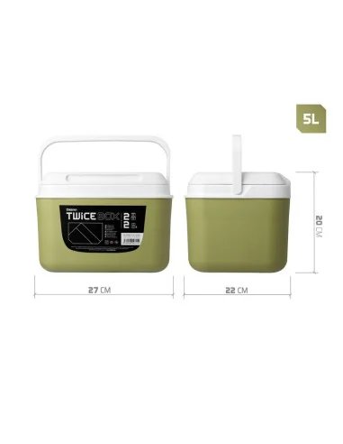 Delphin TwiceBOX 2in1 Thermobox 5l +13l & 2x400ml Kühlakku Set 2 Thermoboxen-Outdoor-JJ-Fishing