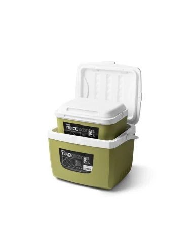 Delphin TwiceBOX 2in1 Thermobox 5l +13l & 2x400ml Kühlakku Set 2 Thermoboxen-Outdoor-JJ-Fishing