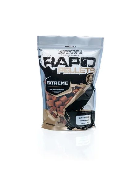 Mivardi Rapid Extreme Spiced Protein 16mm Pellet 1kg Drug For Carp-Köder-JJ-Fishing