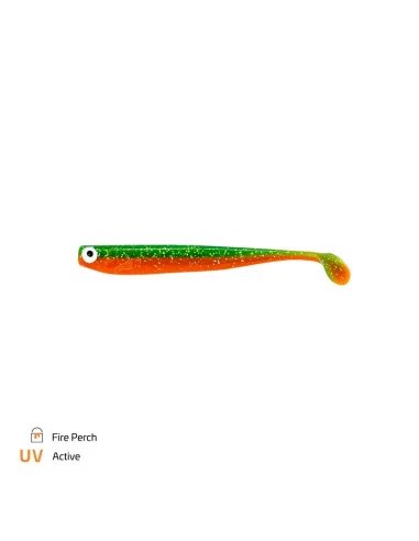 Zeck Fishing ZANDER Gummi Fire Perch 12cm 9,5g 3 Stück Low-Action Gummifisch von Sebastian Hänel Gummiköder Spinnfischen-Gumm...