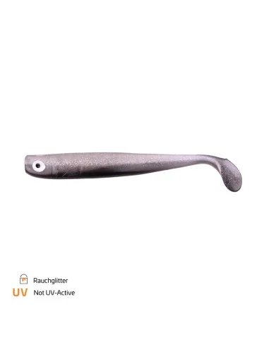 Zeck Fishing ZANDER Gummi Rauchglitter 16cm 2 Stück Low-Action Gummifisch von Sebastian Hänel Gummiköder Spinnfischen-Gummifi...
