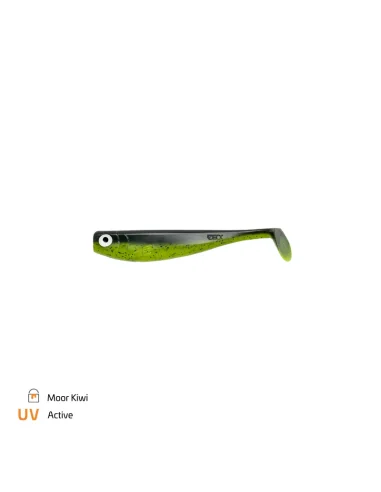 Zeck Fishing ZANDER Gummi Moor Kiwi 9cm 5,9g 3 Stück Low-Action Gummifisch von Sebastian Hänel Gummiköder Spinnfischen-Gummif...