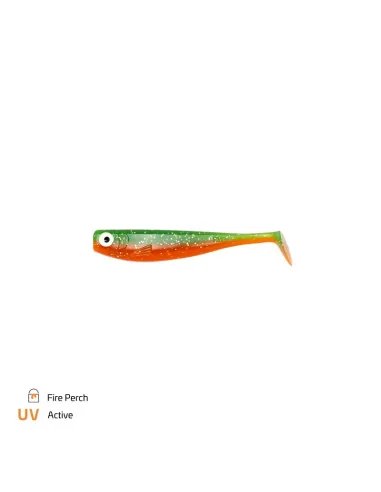 Zeck Fishing ZANDER Gummi Fire Perch 9cm 5,9g 3 Stück Low-Action Gummifisch von Sebastian Hänel Gummiköder Spinnfischen-Gummi...