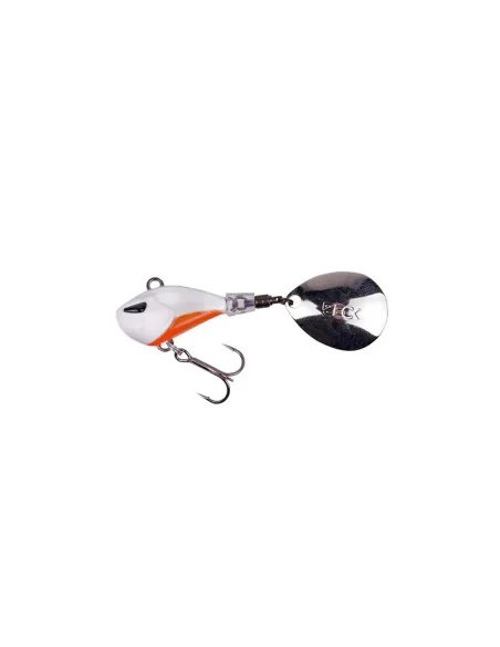 Zeck Fishing Mini Rogue Runner White Orange 5g Jig Spinner Weitwurfköder starke Druckwellen Spinnfischen-Blinker / Spinnköder...