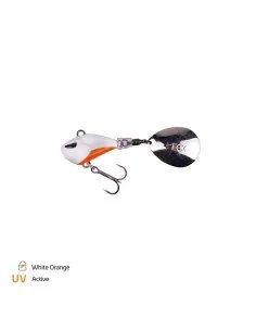Zeck Fishing Mini Rogue Runner White Orange 5g Jig Spinner Weitwurfköder starke Druckwellen Spinnfischen-Blinker / Spinnköder...