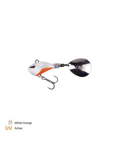 Zeck Fishing Rogue Runner White Orange 10g Jig Spinner Weitwurfköder starke Druckwellen Spinnfischen-Blinker / Spinnköder-JJ-...