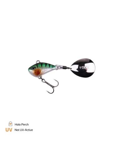Zeck Fishing Mini Rogue Runner Holo Perch 5g Jig Spinner Weitwurfköder starke Druckwellen Spinnfischen-Blinker / Spinnköder-J...
