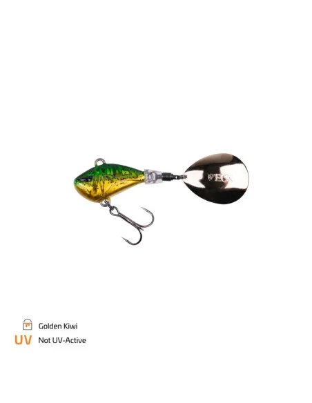 Zeck Fishing Mini Rogue Runner Golden Kiwi 5g Jig Spinner Weitwurfköder starke Druckwellen Spinnfischen-Blinker / Spinnköder-...
