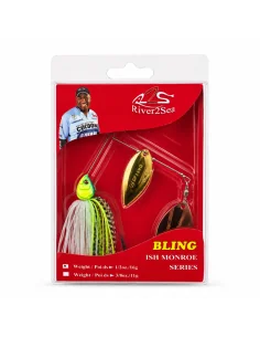 River2Sea Bling 1/2oz Spinnerbait I Know It Sinking 14g Krautköder Hechtmagnet-Köder-JJ-Fishing 2