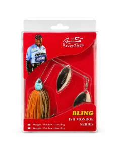River2Sea Bling 1/2oz Spinnerbait Blue Gill Sinking 14g Krautköder Hechtmagnet-Köder-JJ-Fishing 2