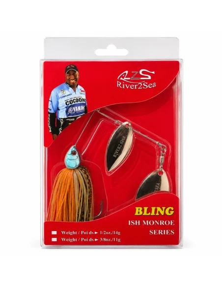 River2Sea Bling 1/2oz Spinnerbait Blue Gill Sinking 14g Krautköder Hechtmagnet-Köder-JJ-Fishing