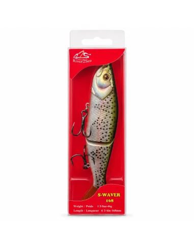River2Sea S-Waver Swimbait 168mm Rainbow Trout Slow Sinking Hechtmagnet 46g-Blinker / Spinnköder-JJ-Fishing