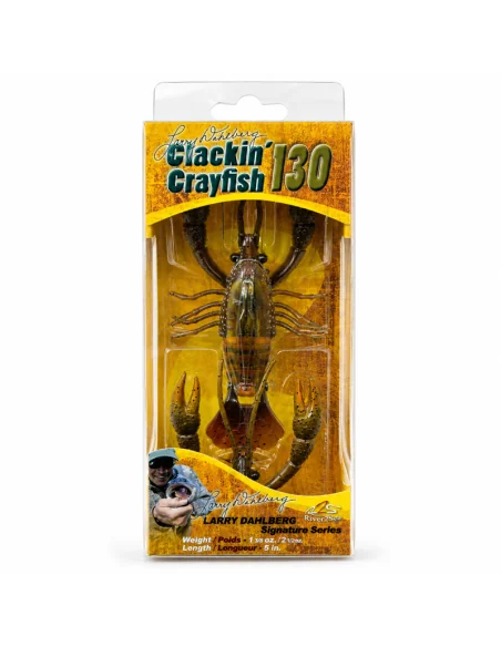 River2Sea Clackin Crayfish 130mm Krebs Brown Orange 36g Slow Sinking Barschmagnet Krautköder Edelkrebs-Blinker / Spinnköder-J...