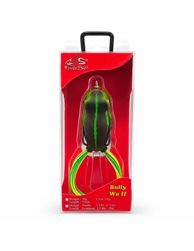 River2Sea Bully Wa 55mm Topwater Frog Goliath 16g Oberflächenfischen Krautköder Froschimitat-Gummifische / Gummiköder-JJ-Fishing