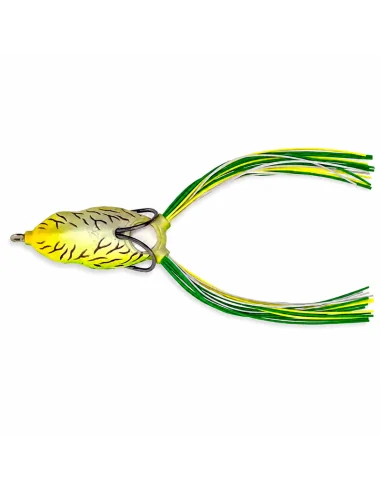 River2Sea Bully Wa 55mm Topwater Frog Leopard 16g Oberflächenfischen Krautköder Froschimitat-Gummifische / Gummiköder-JJ-Fishing