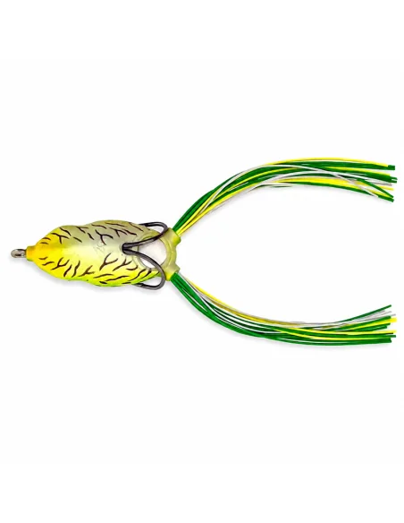 River2Sea Bully Wa 55mm Topwater Frog Leopard 16g Oberflächenfischen Krautköder Froschimitat-Gummifische / Gummiköder-JJ-Fishing