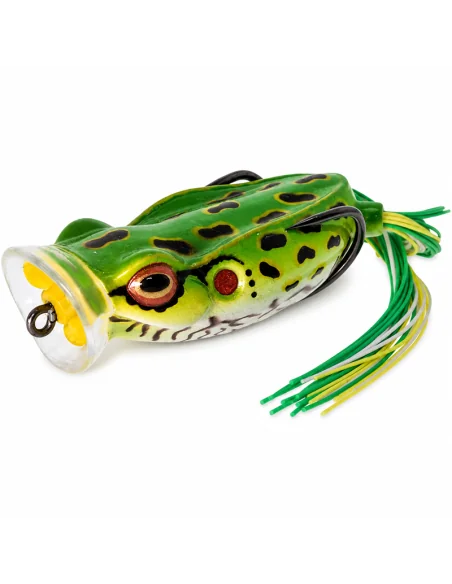 River2Sea Spittin Wa 55mm Topwater Frog Leopard 16g Popper Oberflächenfischen Krautköder Froschimitat-Köder-JJ-Fishing