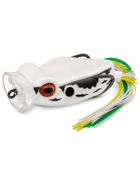 River2Sea Spittin Wa 55mm Topwater Frog Dirty White 16g Popper Oberflächenfischen Krautköder Froschimitat-Köder-JJ-Fishing