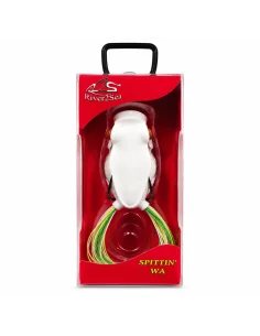 River2Sea Spittin Wa 55mm Topwater Frog Dirty White 16g Popper Oberflächenfischen Krautköder Froschimitat-Köder-JJ-Fishing