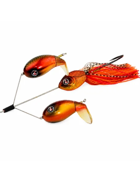 River2Sea Double Plopper 148mm 17g Sunkist Oberflächen Köder Das Original Hechtmagnet Topwater-Blinker / Spinnköder-JJ-Fishing