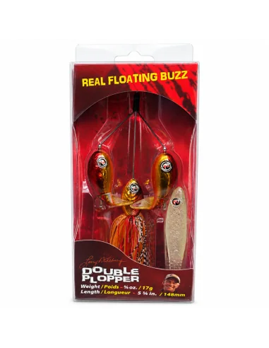 River2Sea Double Plopper 148mm 17g Sunkist Oberflächen Köder Das Original Hechtmagnet Topwater-Blinker / Spinnköder-JJ-Fishing