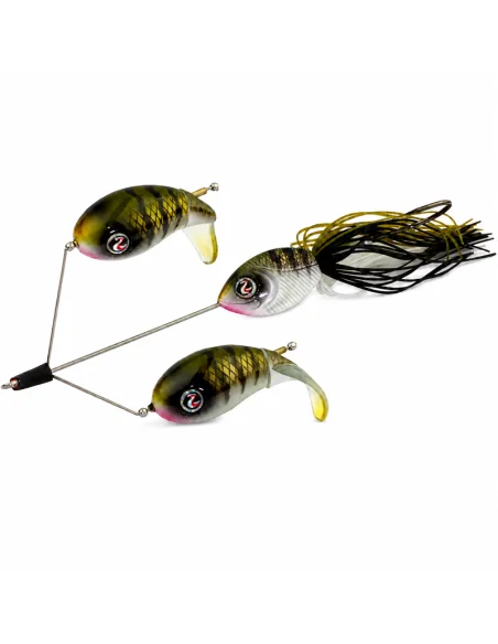River2Sea Double Plopper 148mm 17g Perch Oberflächen Köder Das Original Hechtmagnet Topwater-Blinker / Spinnköder-JJ-Fishing