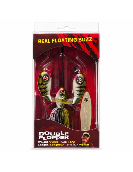 River2Sea Double Plopper 148mm 17g Perch Oberflächen Köder Das Original Hechtmagnet Topwater-Blinker / Spinnköder-JJ-Fishing