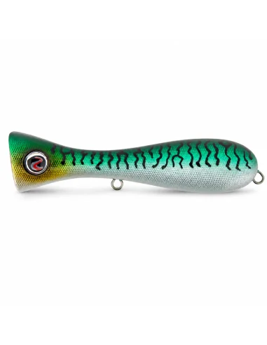 River2Sea Dumbbell Popper 110mm 28g Green Mackerel Oberflächen Köder Topwater Süß & Salzwasser Tuna Killer-Blinker / Spinnköd...
