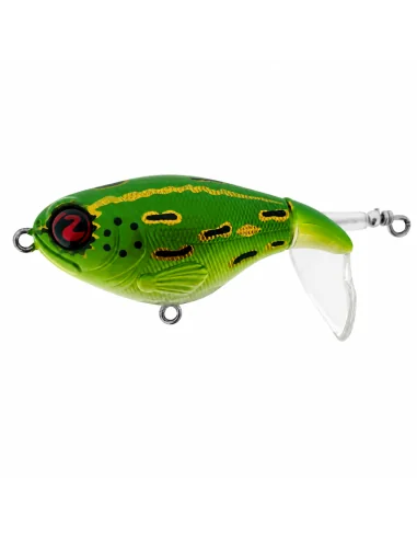River2Sea Whopper Plopper 60mm Leopard Frog 6g Oberflächen Köder Das Original Hechtmagnet Topwater-Blinker / Spinnköder-JJ-Fi...