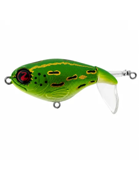 River2Sea Whopper Plopper 60mm Leopard Frog 6g Oberflächen Köder Das Original Hechtmagnet Topwater-Blinker / Spinnköder-JJ-Fi...