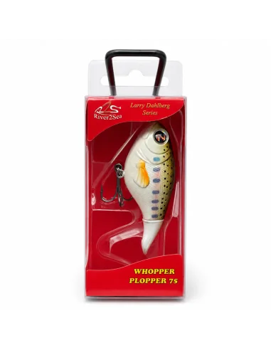 River2Sea Whopper Plopper 60mm Baby Trout 6g Oberflächen Köder Das Original Hechtmagnet Topwater-Blinker / Spinnköder-JJ-Fishing